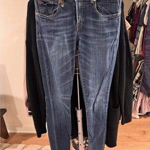 R13 Dark Blue Skinny Jeans